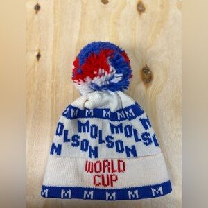 Molson Alpine Skiing World Cup Pom-Pom Winter Hat/Beanie/Toque